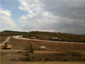 AHI DAĞI YOLU ASFALTLAMA ÇALIŞMALARINA BAŞLANDI