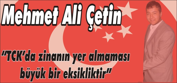 SAADET PARTİSİ GENÇLİK KOLLARI İL BAŞKANI MEHMET ALİ ÇETİN’DEN AÇIKLAMA