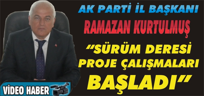 "SÜRÜM DERESİ PROJE ÇALIŞMALARI BAŞLADI"