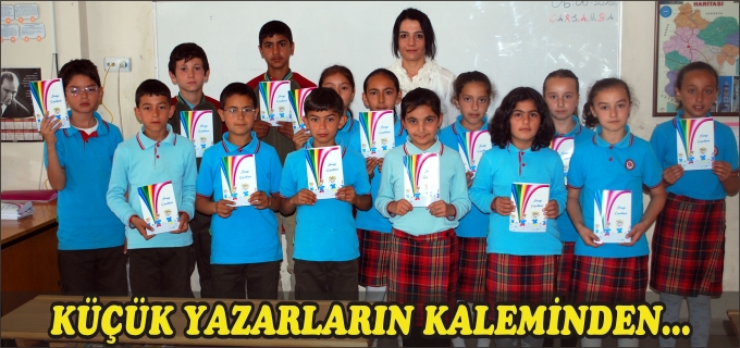 BOZÜYÜK’TE İLKÖĞRETİM OKULU ÖĞRENCİLERİ "SEVGİ ÇİÇEKLERİ" ADLI HİKAYE KİTABI YAZDI