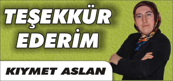 TEŞEKKÜR EDERİM