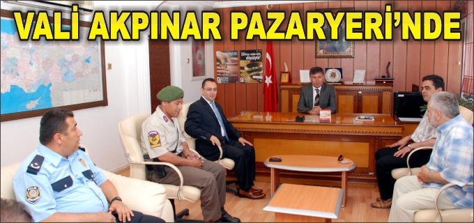 VALİ AKPINAR’DAN PAZARYERİ’NE ZİYARET