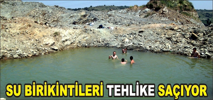 PAZARYERİ’NDE SU BİRİKİNTİLERİ TEHLİKE OLUŞTURUYOR