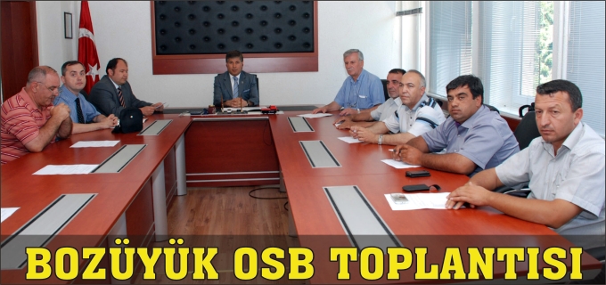 BOZÜYÜK OSB TOPLANTISI YAPILDI