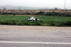 YENİŞEHİR YOLUNDA KAZA 1 ÖLÜ 1 YARALI