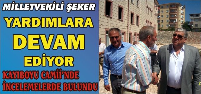 MİLLETVEKİLİ BAHATTİN ŞEKER YARDIMLARA DEVAM EDİYOR