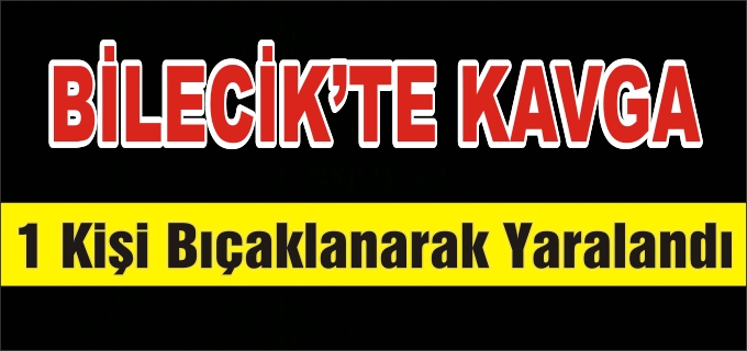 BİLECİK’TE KAVGA:1 YARALI