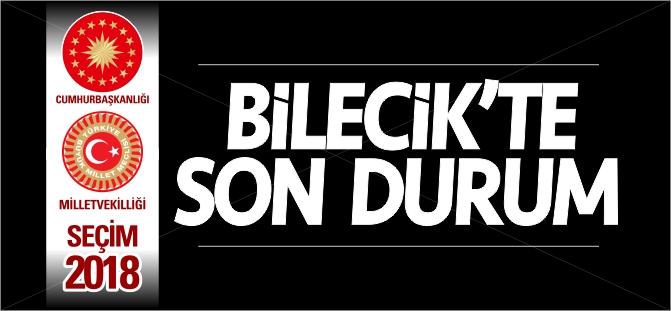 BİLECİK'TE SON DURUM