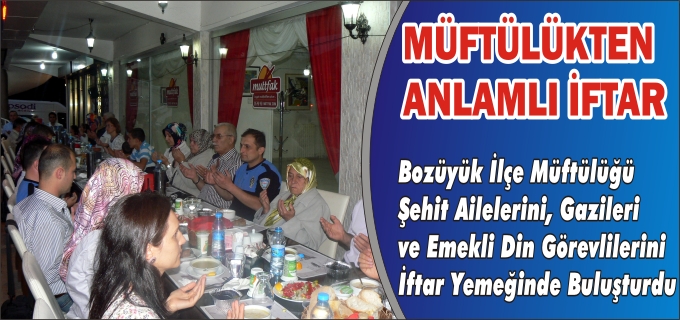 MÜFTÜLÜKTEN ANLAMLI İFTAR
