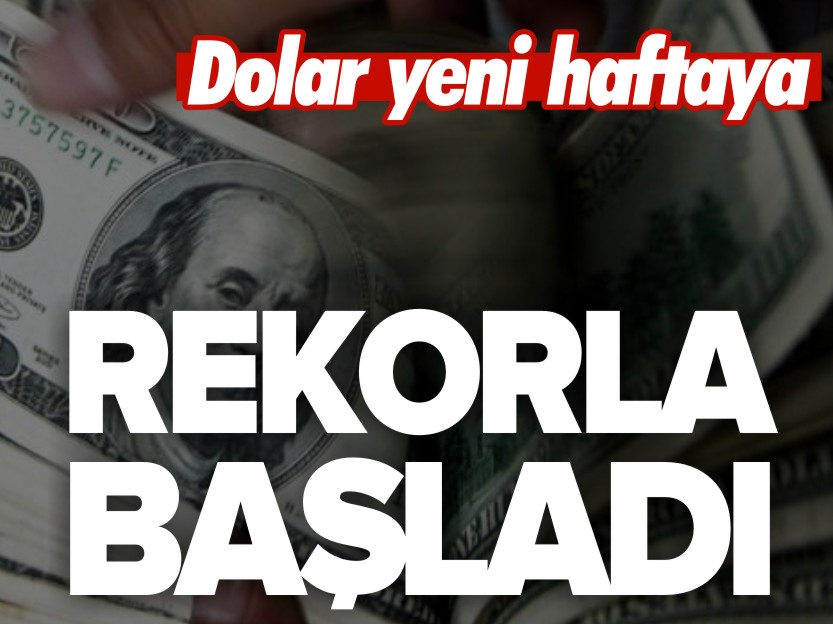 DOLAR YENİ HAFTAYA REKORLA BAŞLADI