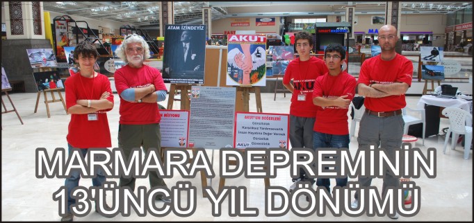 MARMARA DEPREMİNİN 13’ÜNCÜ YIL DÖNÜMÜ-AKUT BOZÜYÜK EKİBİ DEPREM SONRASI ÇEKİLEN FOTOĞRAFLARDAN OLUŞAN SERGİYİ İZLENİME AÇTI