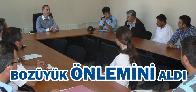 BOZÜYÜK’TE İLÇE SPOR GÜVENLİK KURULU TOPLANTISI YAPILDI