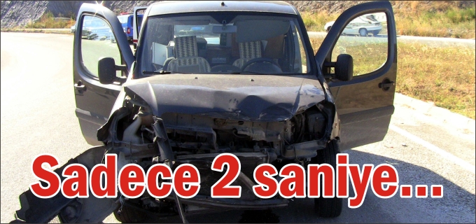 PAZARYERİ’NDE TRAFİK KAZASI: 1 YARALI