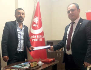 BBP'DE İLK ADAY ADAYI MÜRACAATINI YAPTI