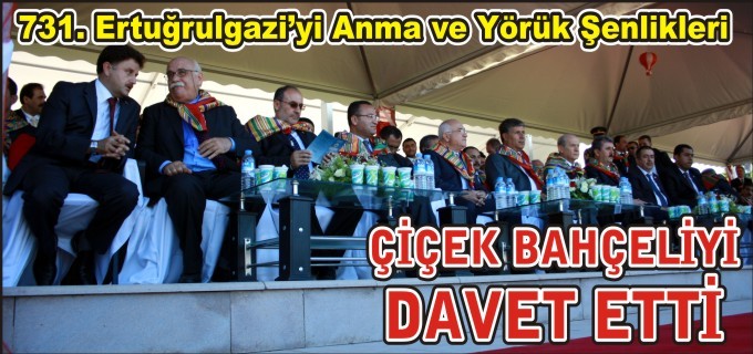 ÇİÇEK BAHÇELİ’Yİ DAVET ETTİ