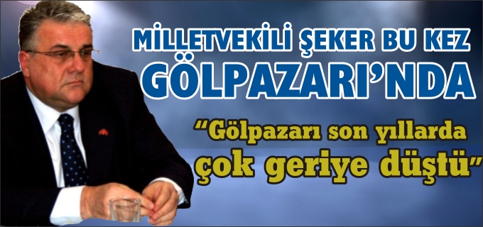 MİLLETVEKİLİ BAHATTİN ŞEKER GÖLPAZARI’NDA