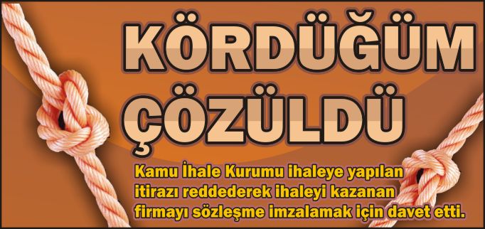 KÖRDÜĞÜM ÇÖZÜLDÜ
