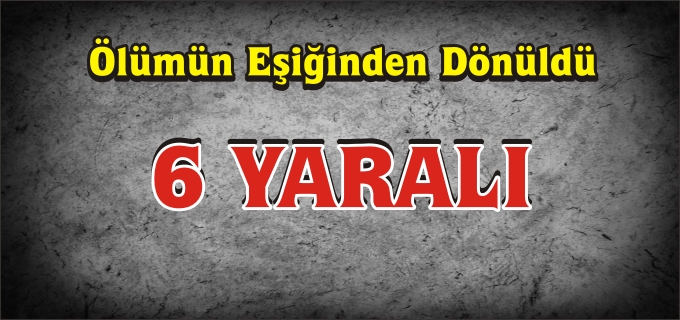 BOZÜYÜK’TE TRAFİK KAZASI:6 YARALI