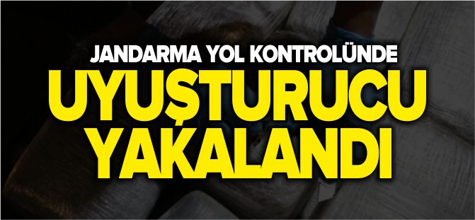 JANDARMA YOL KONTROLÜNDE UYUŞTURUCU YAKALADI