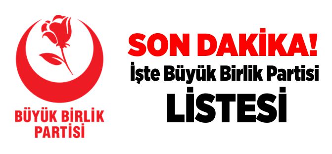 İŞTE BBP LİSTESİ