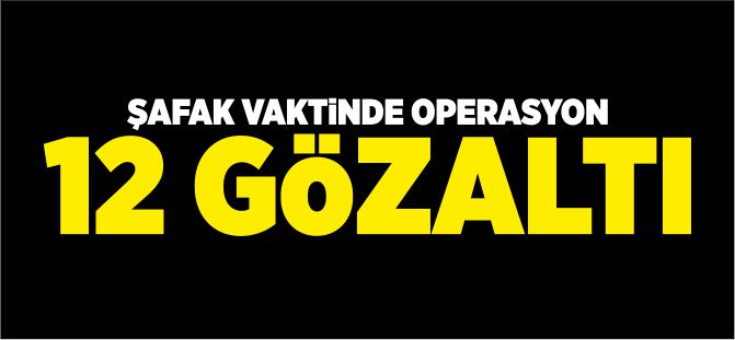 ŞAFAK VAKTİNDE OPERASYON