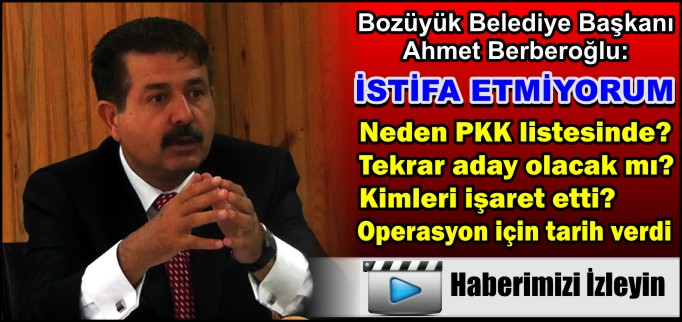 BERBEROĞLU NET KONUŞTU:"İSTİFA ETMİYORUM"