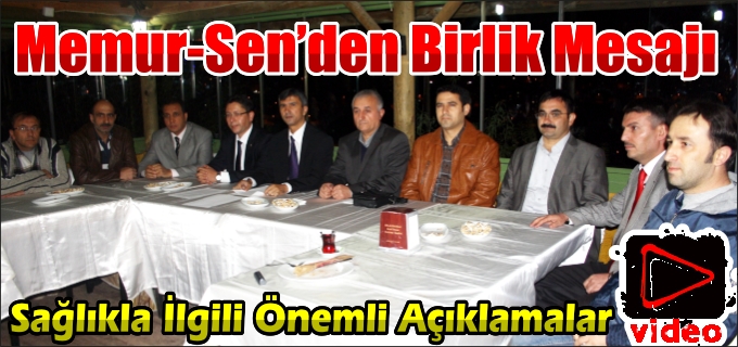 MEMUR-SEN’DEN BİRLİK MESAJI