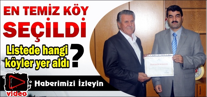 EN TEMİZ KÖY SEÇİLDİ