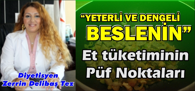 DİYETİSYEN TEZ:" YETERLİ VE DENGELİ BESLENİN"