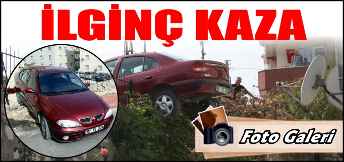 GERİ GERİ BAHÇE DUVARINA ÇARPTI