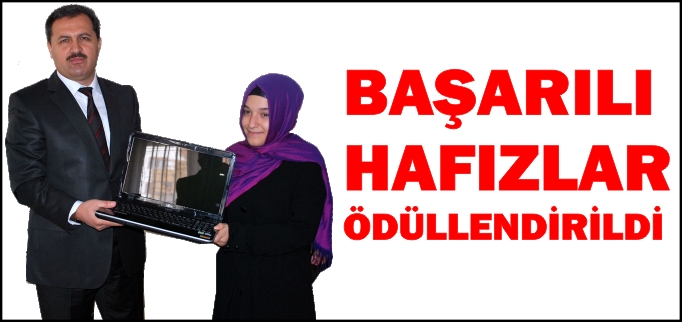 BAŞARILI HAFIZLAR ÖDÜLLENDİRİLDİ