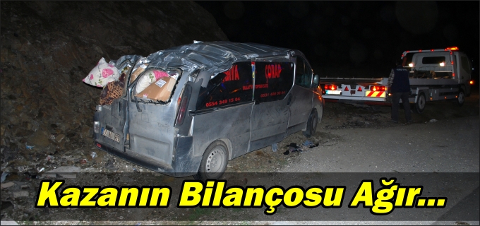 TRAFİK KAZASI: 5 YARALI