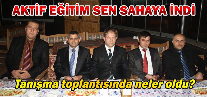 AKTİF EĞİTİM SEN SAHAYA İNDİ