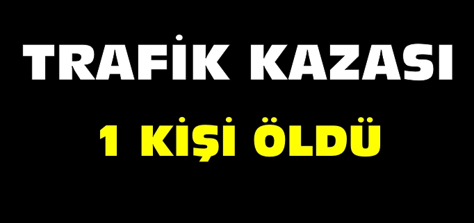 TRAFİK KAZASI: 1 ÖLÜ