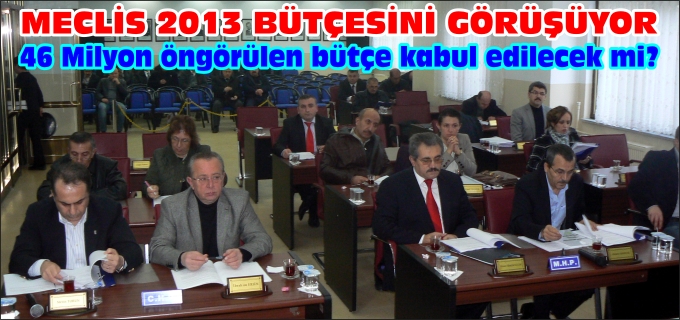 BOZÜYÜK BELEDİYESİ 2013 YILI BÜTÇE GÖRÜŞMELERİNE DEVAM EDİYOR