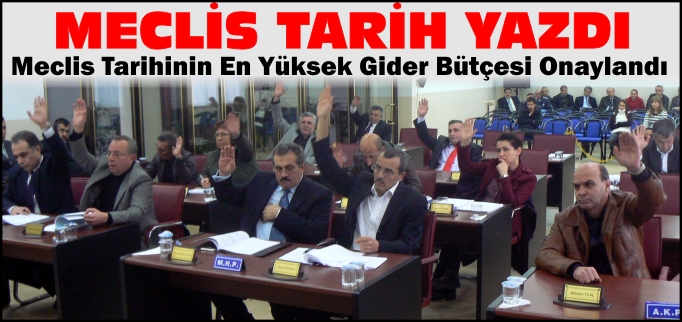 BOZÜYÜK BELEDİYE MECLİSİ TARİH YAZDI