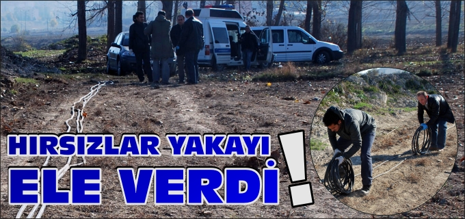 KABLO HIRSIZLARI DOLMUŞTA YAKALANDI
