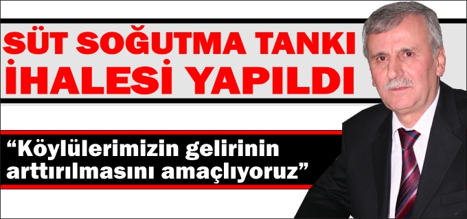 "KÖYLÜLERİMİZİN GELİRİNİN ARTIRILMASINI AMAÇLIYORUZ"
