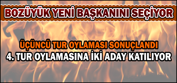 ÜÇÜNCÜ TUR OYLMASI SONUÇLANDI