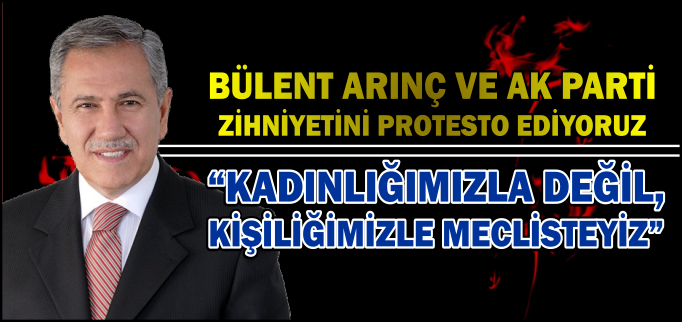 "KADINLIĞIMIZLA DEĞİL, KİŞİLİĞİMİZLE MECLİSTEYİZ"