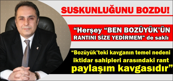 CHP BOZÜYÜK İLÇE BAŞKANI TORUN SUSKUNLUĞUNU BOZDU
