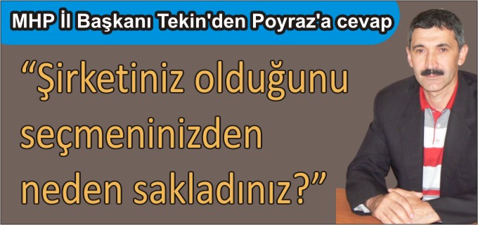 ŞİRKETİNİZ OLDUĞUNU SEÇMENİNİZDEN NEDEN SAKLADINIZ?