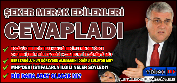 ŞEKER MERAK EDİLENLERİ CEVAPLADI