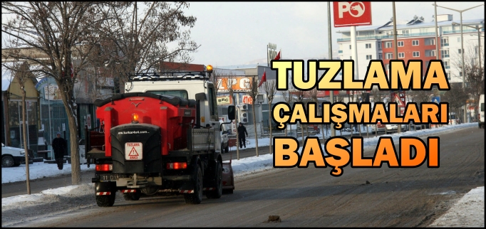 TUZLAMA ÇALIŞMALARI BAŞLADI