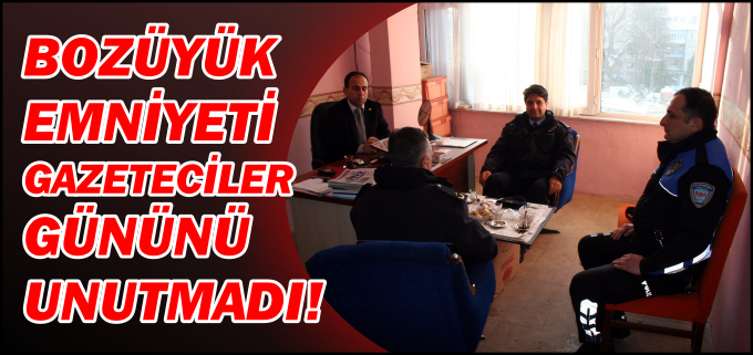 EMNİYET GAZETECİLER GÜNÜNÜ UNUTMADI