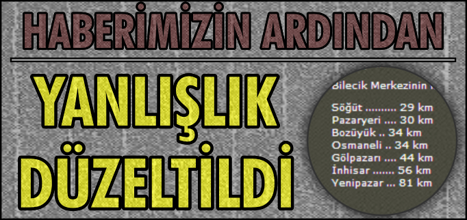 YANLIŞLIK DÜZELTİLDİ