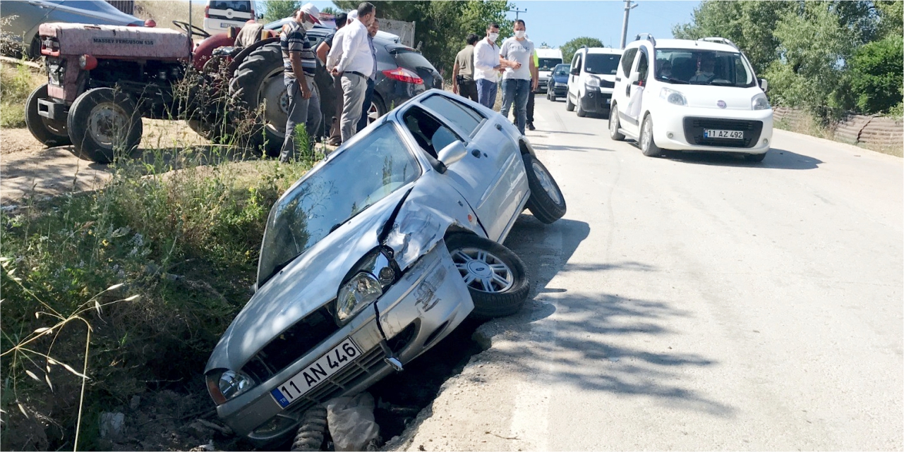 Çakırpınar yolunda kaza