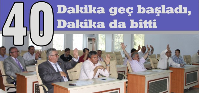 40 DAKİKA GEÇ BAŞLADI, 40 DAKİKA DA BİTTİ
