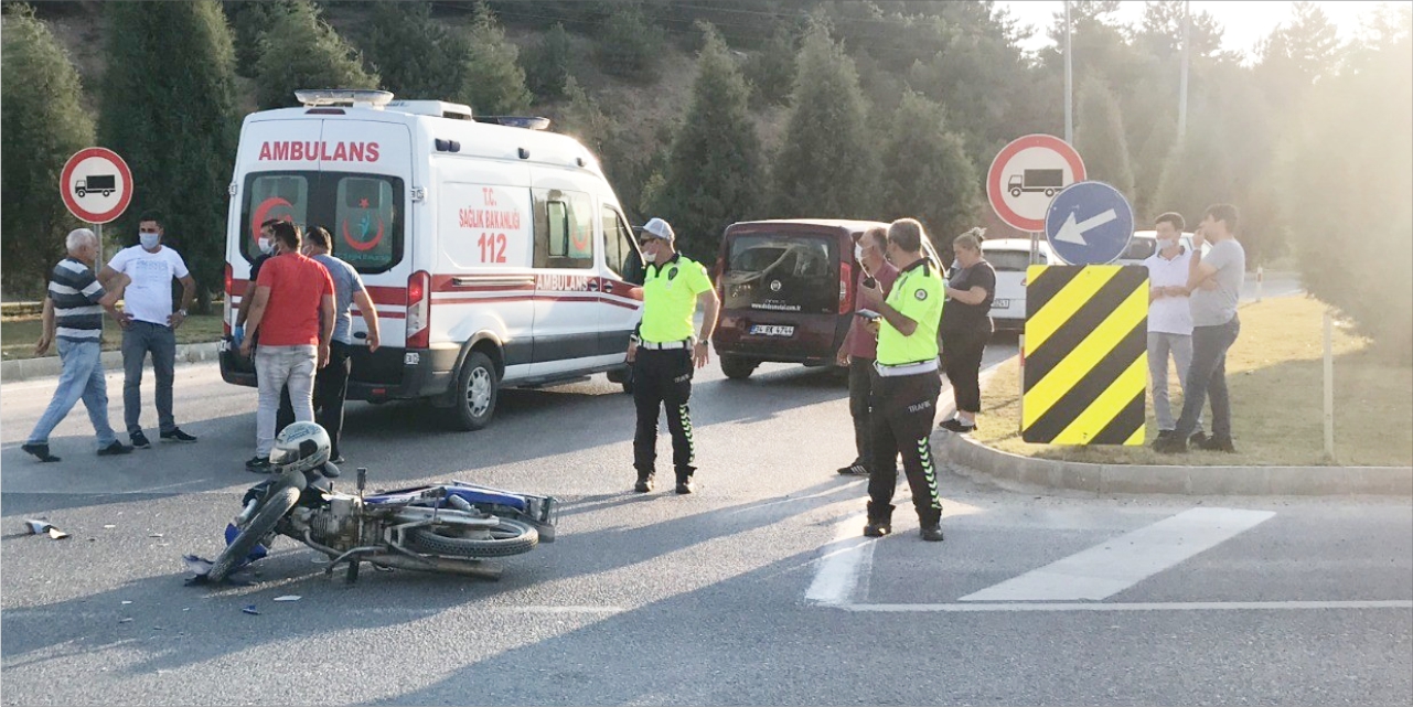 Bilecik-Yenişehir kavşağında kaza