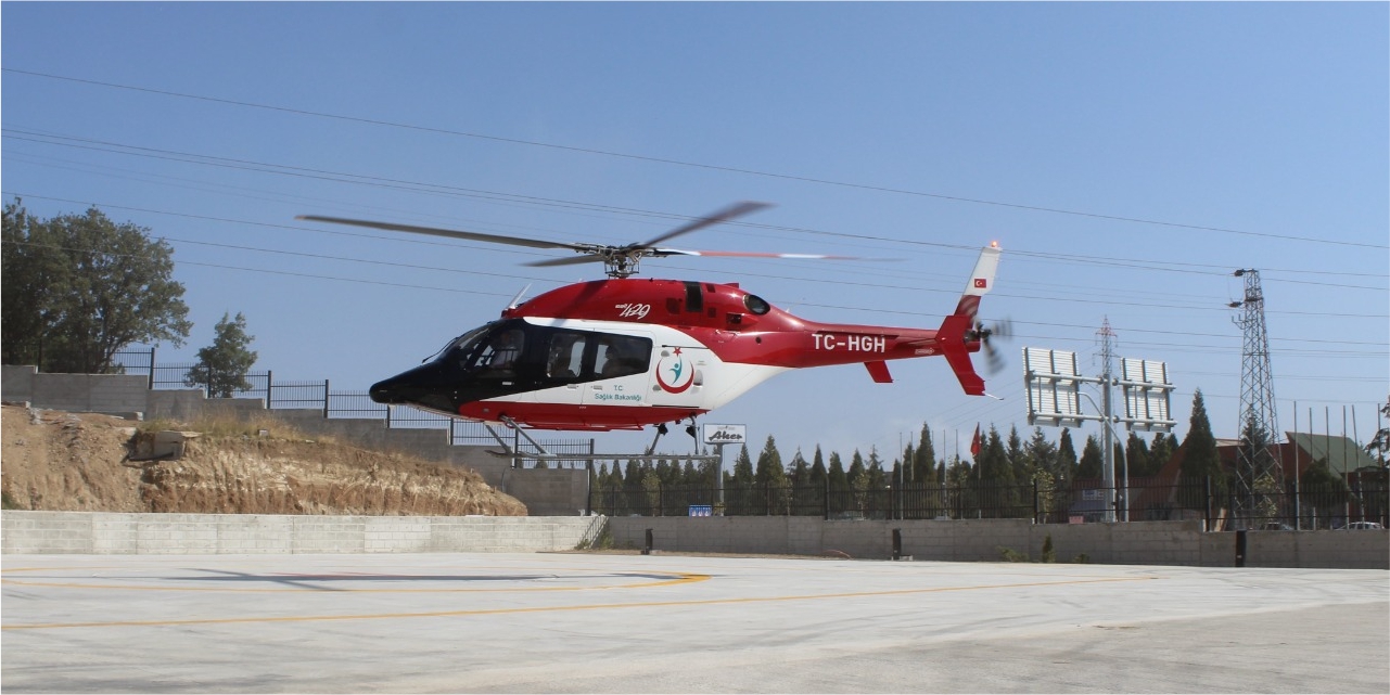 Ambulans helikopterle Bursa'ya götürüldü